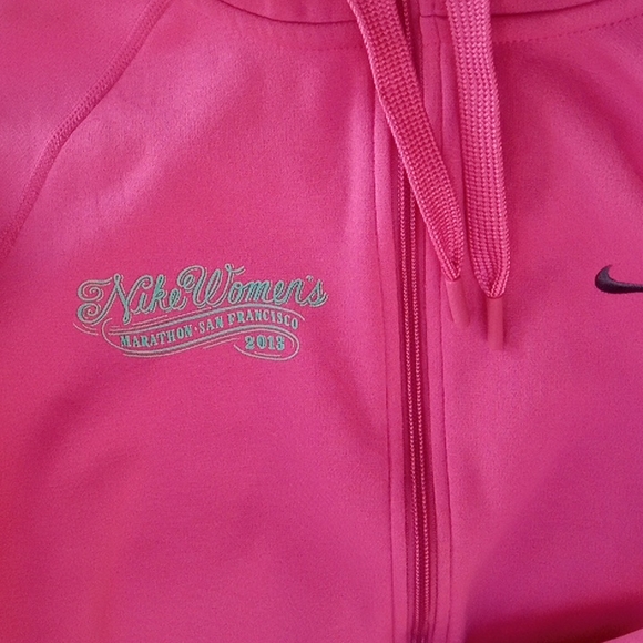 Nike hot pink nwot marathon San Francisco zip up sweatshirt.excell cond.small - Picture 2 of 5